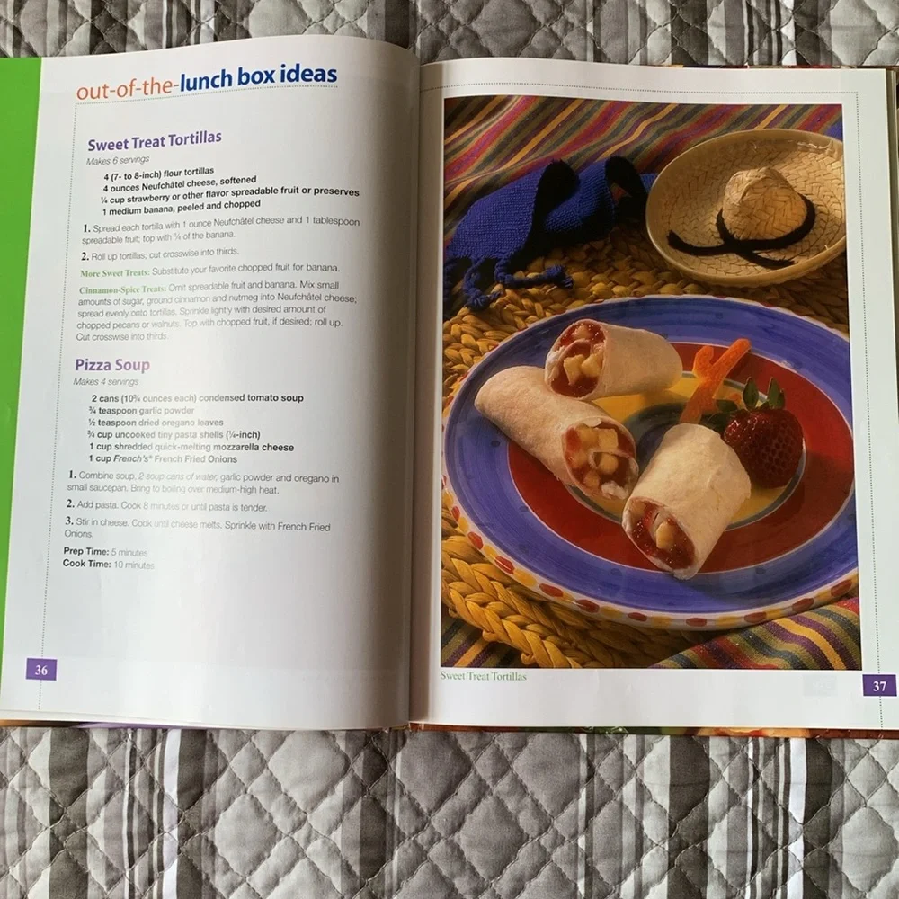 Meals on the Go Cookbook- Red Hard Cover EUC